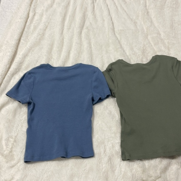 Blue and Green Baby Tees Size X Small - Picture 2 of 2